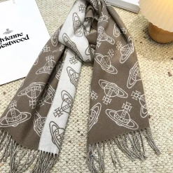 Alternative view of VIVIENNE WESTWOOD Scarves Brown-White A1010071486