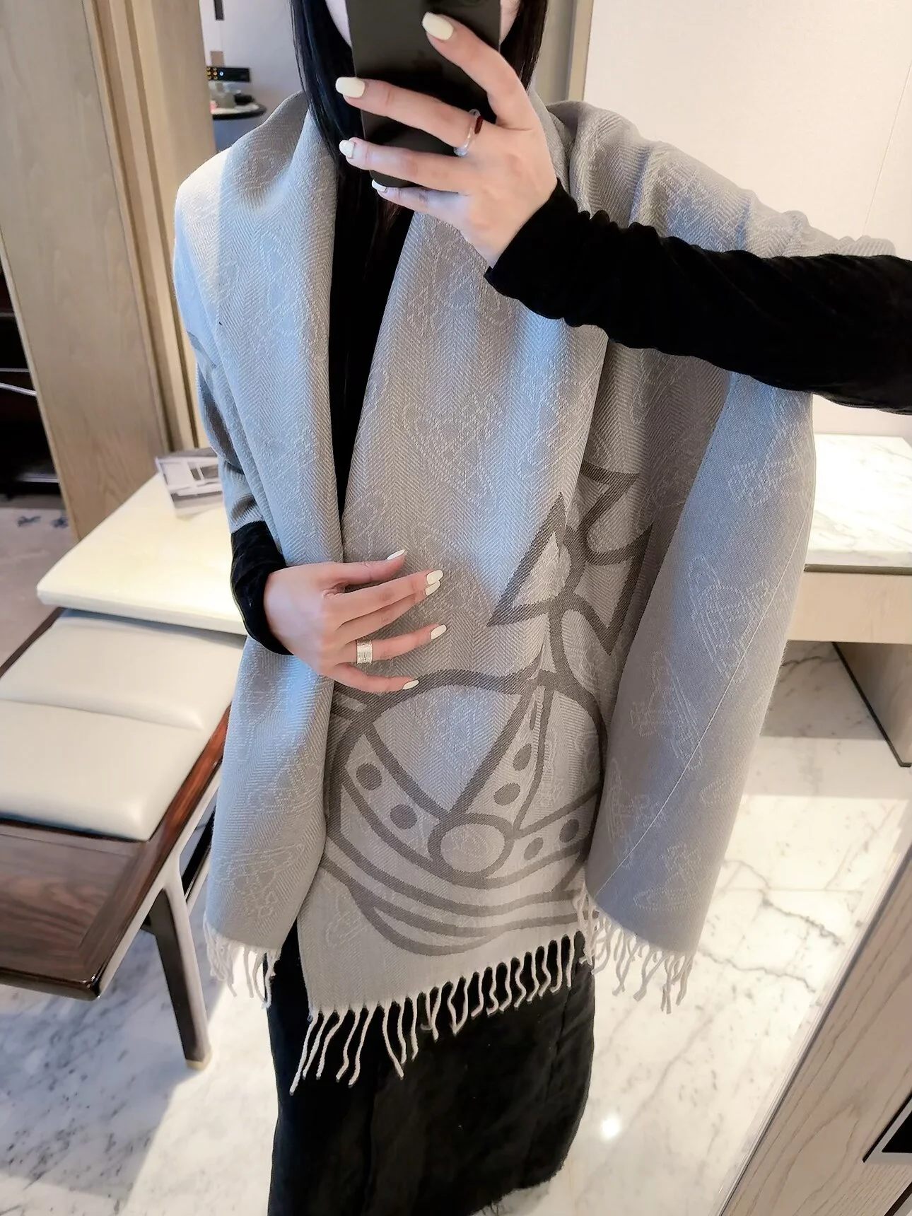 VIVIENNE WESTWOOD Scarves Grey D510070121