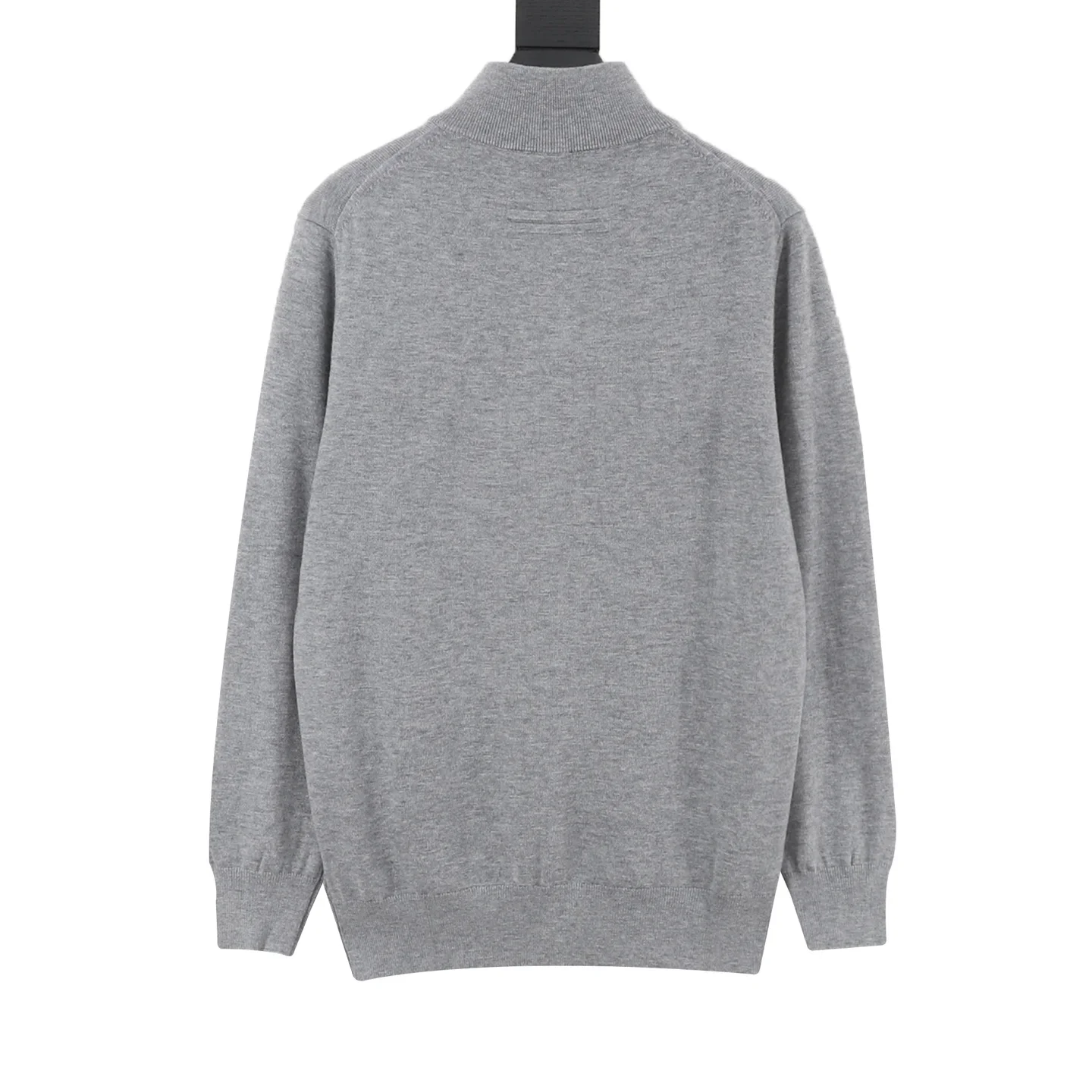 ZEGNA Sweaters Merino Wool Leather Grey M-XXL B50202610040093 - Image 2