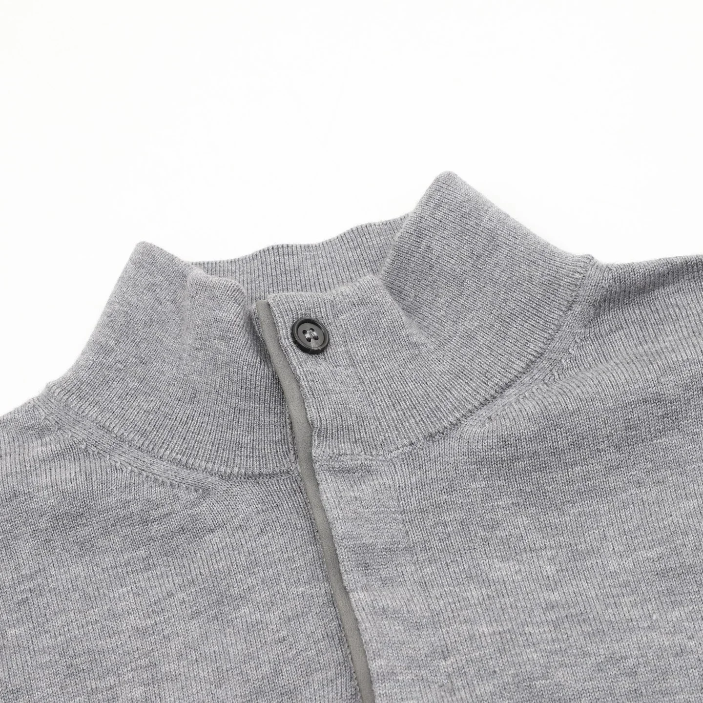 ZEGNA Sweaters Merino Wool Leather Grey M-XXL B50202610040093 - Image 3