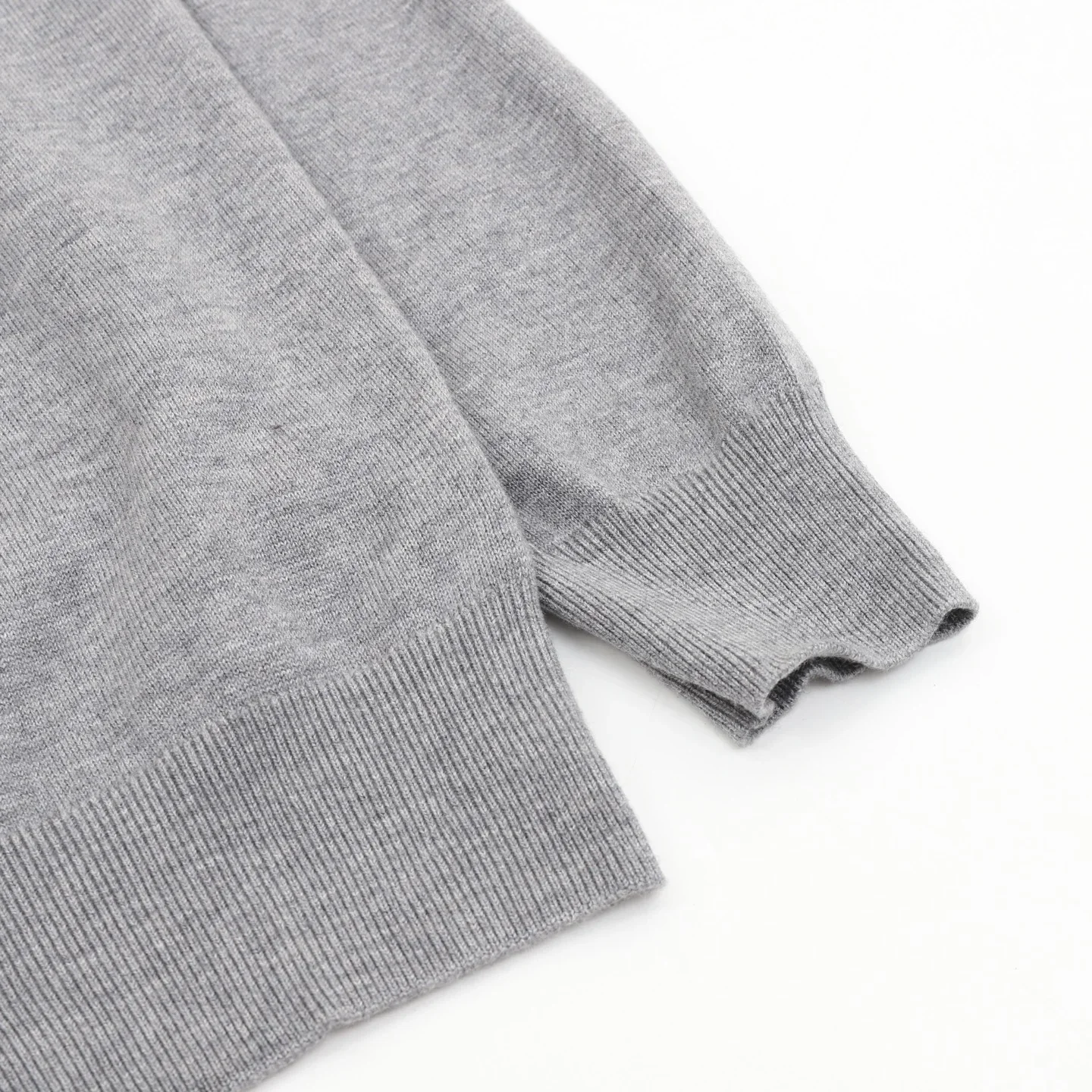 ZEGNA Sweaters Merino Wool Leather Grey M-XXL B50202610040093 - Image 4