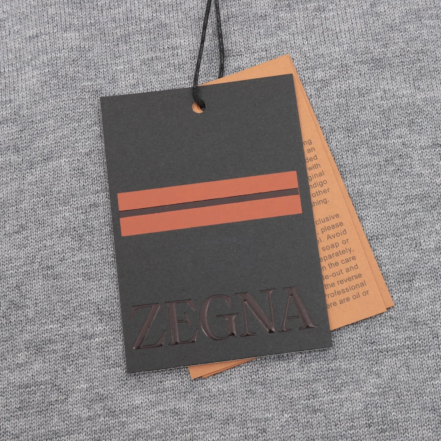 ZEGNA Sweaters Merino Wool Leather Grey M-XXL B50202610040093 - Image 8